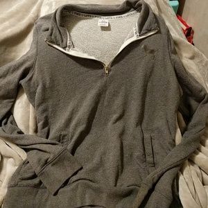 Grey VS PINK quarter zip